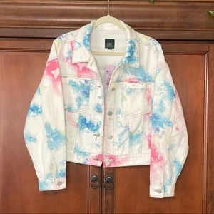 WILD FABLE tie dye denim jacket